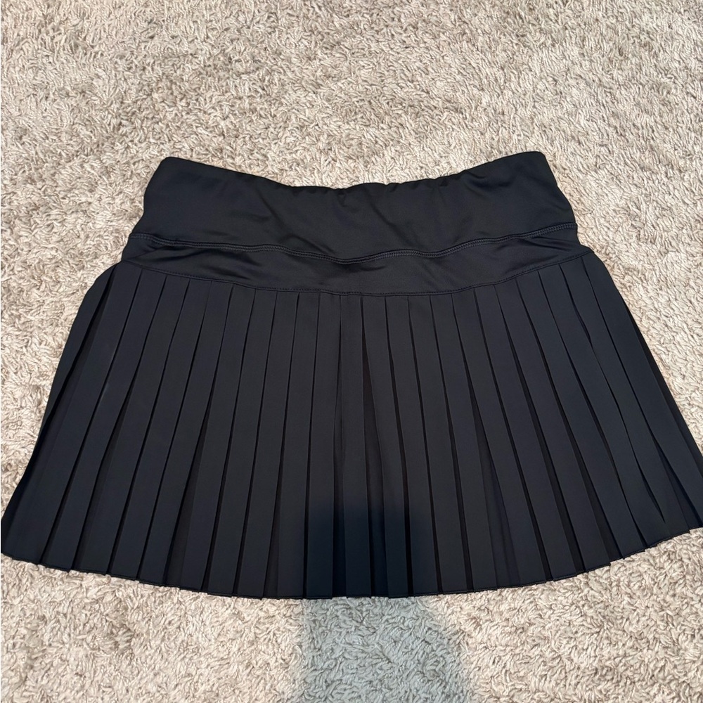 Love Tree Black Pleated Mini Skater Skirt